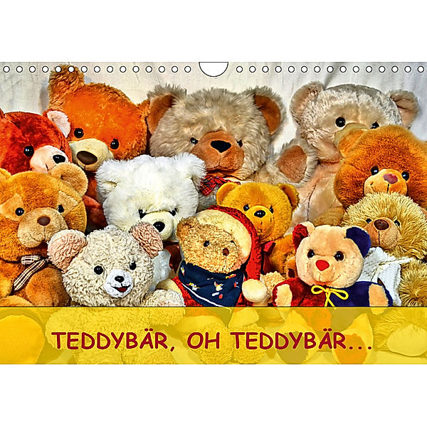 TEDDYBÄR, OH TEDDYBÄR... (Wandkalender 2019 DIN A4 quer), Jennifer Chrystal