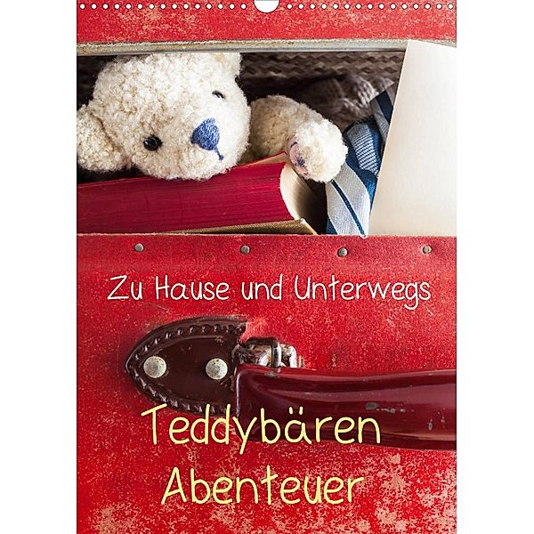 Teddybären Abenteuer - Zu Hause und Unterwegs (Wandkalender 2023 DIN A3 hoch), 75tiks