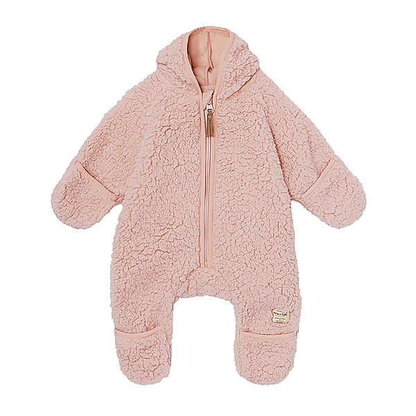 MINI A TURE Teddyfleece-Overall ADEL in cloudy rose