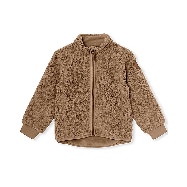 MINI A TURE Teddyplüsch-Jacke CEDRIC in pine bark