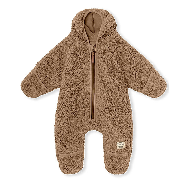 MINI A TURE Teddyplüsch-Overall ADEL in pine bark