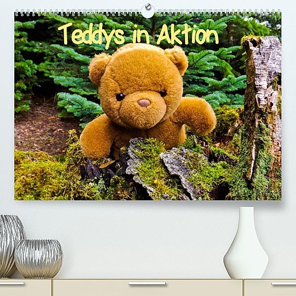 Teddys in AktionCH-Version (Premium, hochwertiger DIN A2 Wandkalender 2023, Kunstdruck in Hochglanz), Karin Sigwarth