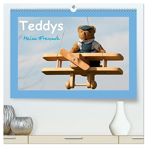 Teddys Meine Freunde (hochwertiger Premium Wandkalender 2024 DIN A2 quer), Kunstdruck in Hochglanz, Meike Bölts