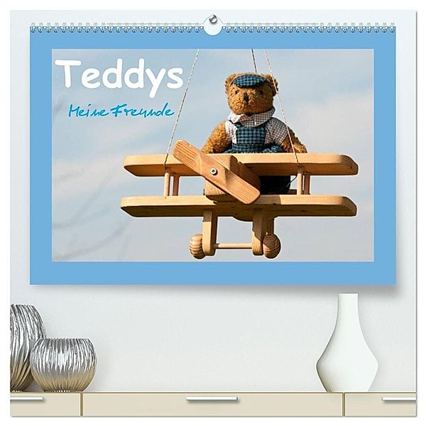 Teddys Meine Freunde (hochwertiger Premium Wandkalender 2025 DIN A2 quer), Kunstdruck in Hochglanz, Calvendo, Meike Bölts