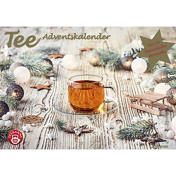 Tee-Adventskalender 2020 - Teekalender - Adventskalender - Teesorten - Genusskalender - 55,5 x 39 x 2 cm