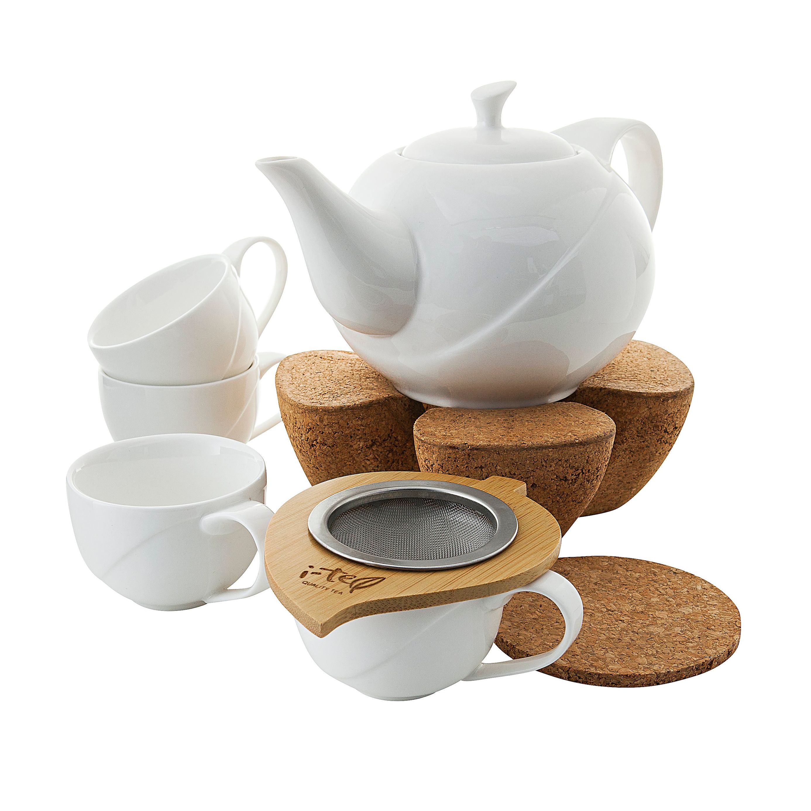 Tee-Service Kork mit Stövchen, 7-teilig bestellen | Weltbild.de