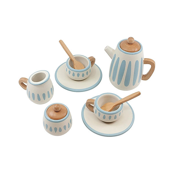 Sebra Tee-Set TEATIME 11-teilig in classic white/dusty teal