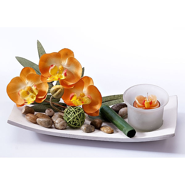 Teelichthalter-Set Orchidea