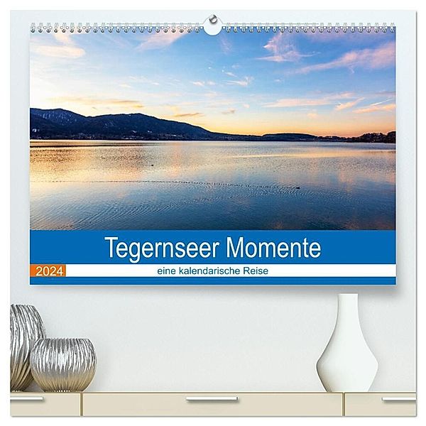 Tegernseer Momente (hochwertiger Premium Wandkalender 2024 DIN A2 quer), Kunstdruck in Hochglanz, Thomas Rosier (Videografic)