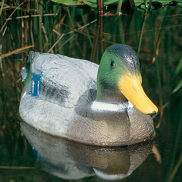 Teichfigur Schwimmente Stockerpel, B ca. 35 cm