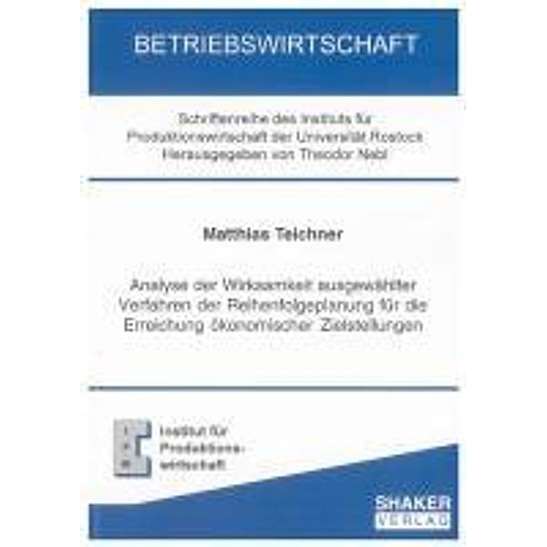 Teichner, M: Analyse der Wirksamkeit ausgewählter Verfahren, Matthias Teichner