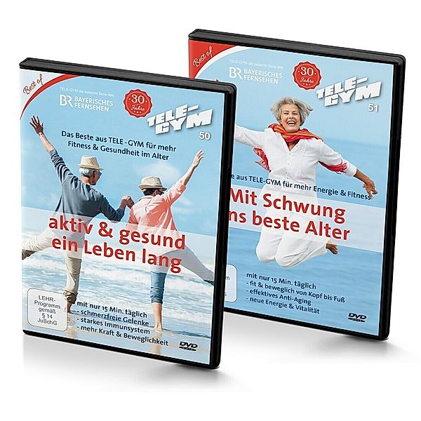 TELE-GYM - aktiv & gesund ein Leben lang + Mit Schwung ins beste Alter 2-er-Set.Tl.50-51,2 DVD