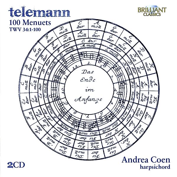 Telemann:100 Menuets Twv 34:1-100, Andrea Coen