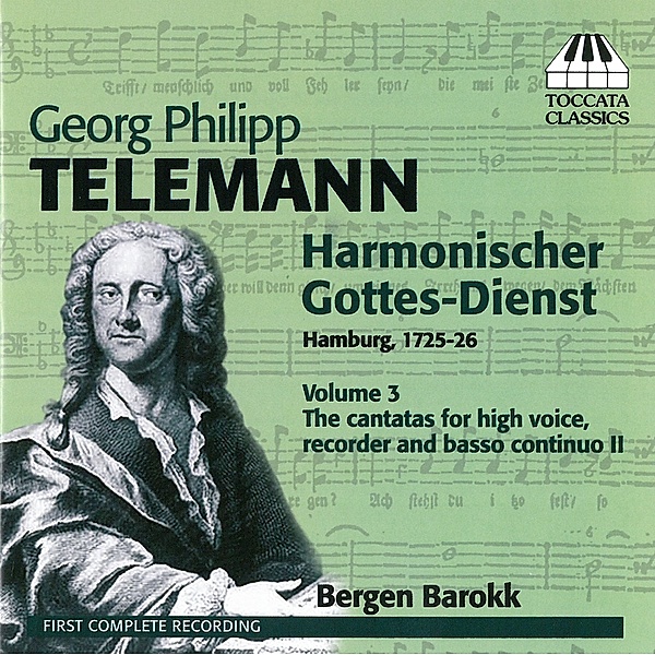 Telemann Harm.Gottesdienst Vol.3, Mona Julsrud, Frode Thorsen, Bargen Barokk