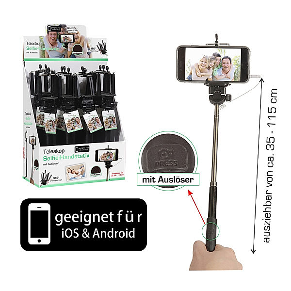 Teleskop Selfiestativ