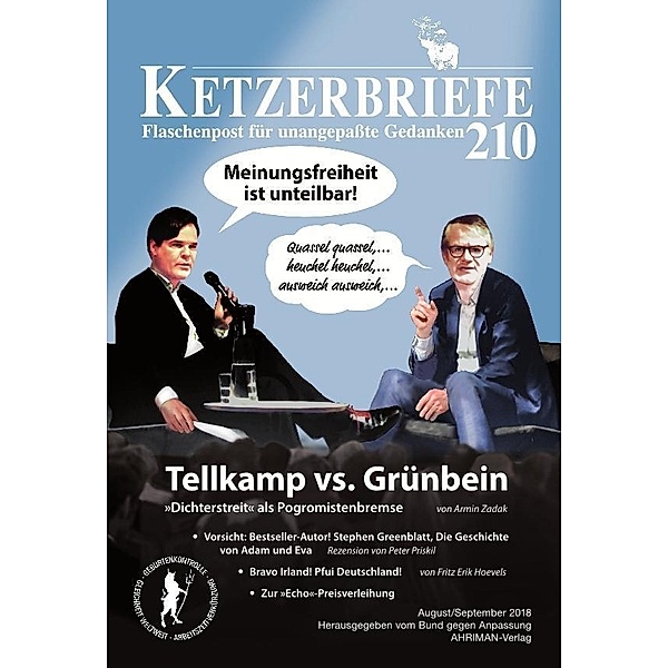 Tellkamp vs. Grünbein, Armin Zadak, Fritz Erik Hoevels, Georges Marade, Peter Priskil