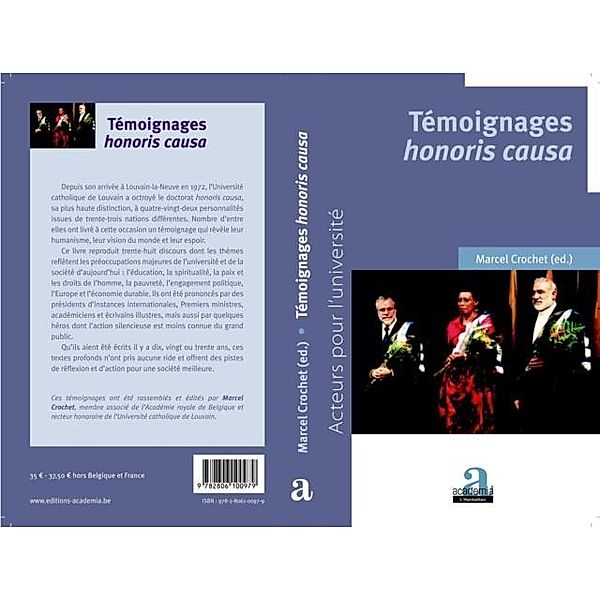 TEMOIGNAGE HONORIS CAUSA / Hors-collection, Collectif