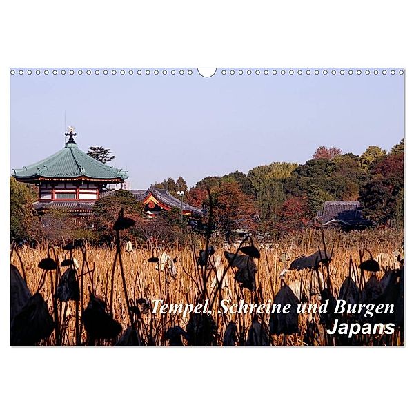 Tempel, Schreine und Burgen Japans (Wandkalender 2024 DIN A3 quer), CALVENDO Monatskalender, Roland Irlenbusch