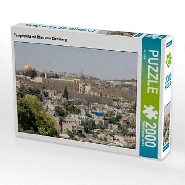 Tempelplatz mit Blick vom Zionsberg (Puzzle), GT Color