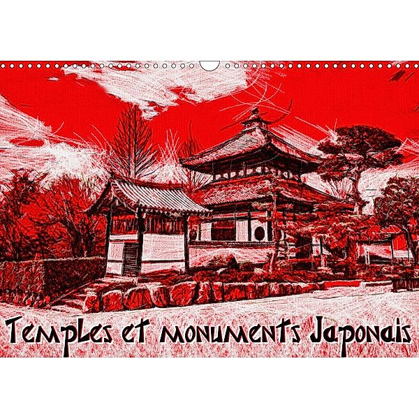 Temples et monuments japonais (Calendrier mural 2021 DIN A3 horizontal)