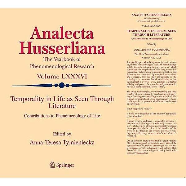 Temporality in Life As Seen Through Literature / Analecta Husserliana Bd.86