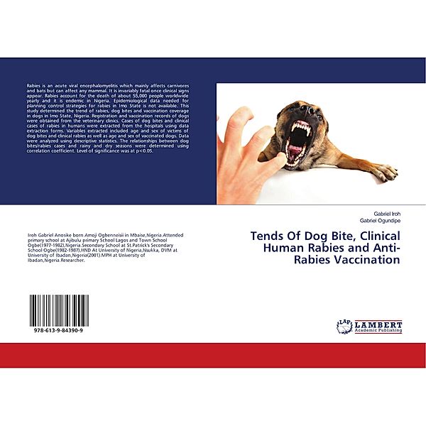 Tends Of Dog Bite, Clinical Human Rabies and Anti-Rabies Vaccination, Gabriel Iroh, Gabriel Ogundipe