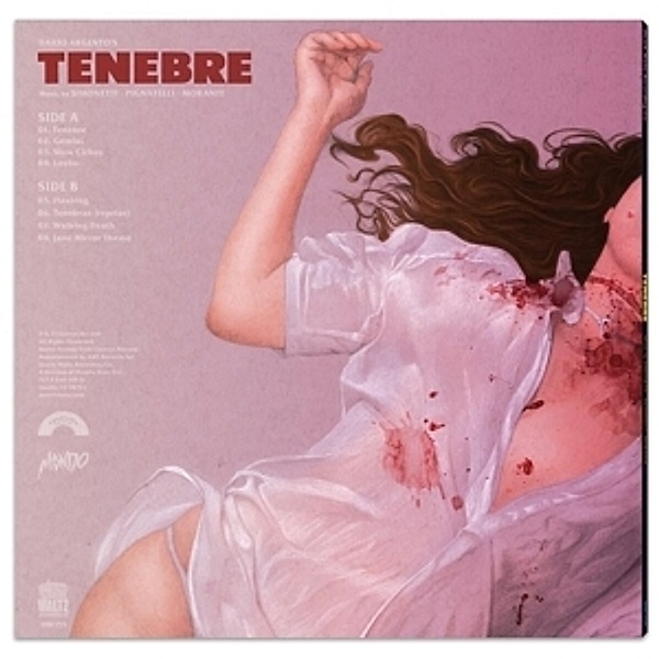 Tenebre (Clear Vinyl Lp), Ost, C. Simonetti, F. Pignatelli, M. Morante