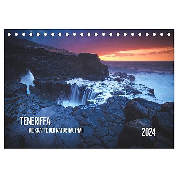 TENERIFFA - DIE KRAFT DER NATUR HAUTNAH (Tischkalender 2024 DIN A5 quer), CALVENDO Monatskalender, Jean Claude Castor I 030mm-photography