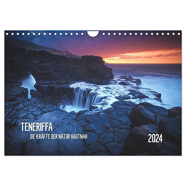 TENERIFFA - DIE KRAFT DER NATUR HAUTNAH (Wandkalender 2024 DIN A4 quer), CALVENDO Monatskalender, Jean Claude Castor I 030mm-photography