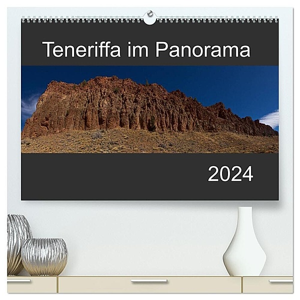 Teneriffa im Panorama (hochwertiger Premium Wandkalender 2024 DIN A2 quer), Kunstdruck in Hochglanz, Paul Linden