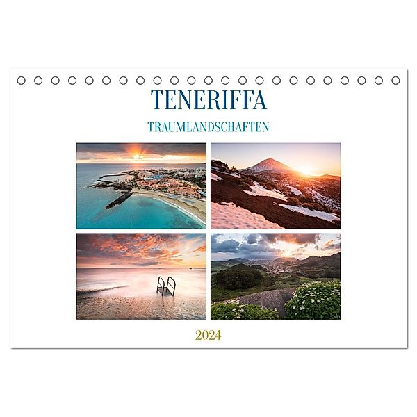 Teneriffa Traumlandschaften (Tischkalender 2024 DIN A5 quer), CALVENDO Monatskalender, Raico Rosenberg