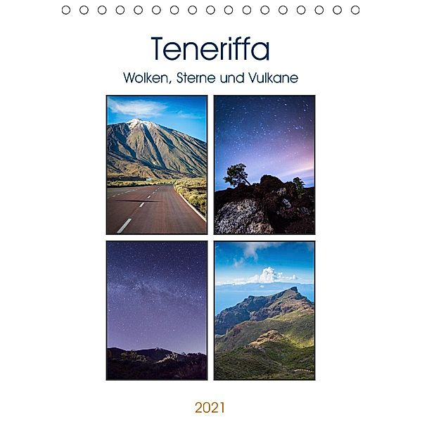 Teneriffa - Wolken, Sterne und Vulkane (Tischkalender 2021 DIN A5 hoch), Martin Wasilewski