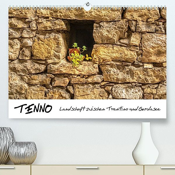 Tenno - Landschaft zwischen Trentino und Gardasee (Premium, hochwertiger DIN A2 Wandkalender 2023, Kunstdruck in Hochgla, Ulrich Männel studio-fifty-five