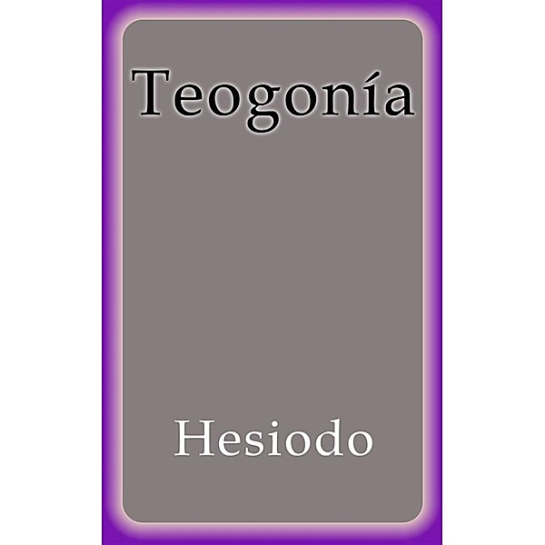 Teogonía, Hesiodo