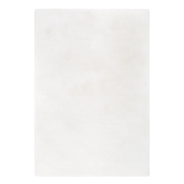Homcom Teppich aus weichem Hochflor 120 cm lang (Farbe: weiß)