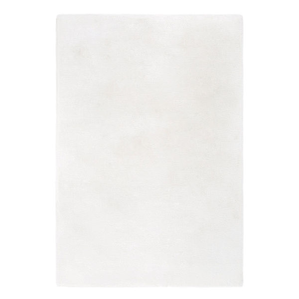 Homcom Teppich aus weichem Hochflor 170 cm lang (Farbe: weiß)