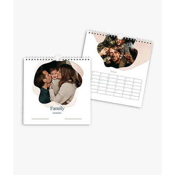 Terminkalender 2024 gestalten mit eigenen Fotos (20 x 20 cm) im Design Family Memories