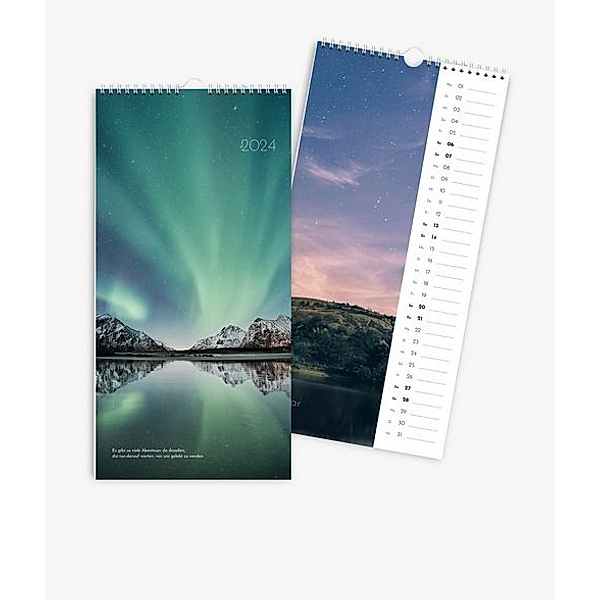 Terminkalender 2024 gestalten mit eigenen Fotos (20 x 40 cm) im Design Landscapes