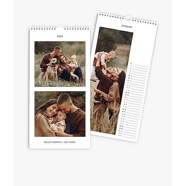 Terminkalender 2024 gestalten mit eigenen Fotos (20 x 40 cm) im Design Momente