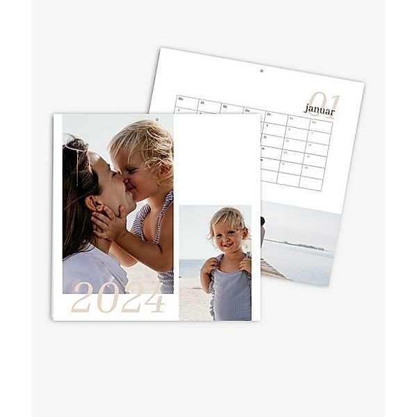 Terminkalender 2024 gestalten mit eigenen Fotos (30 x 30 cm) im Design Beach Time