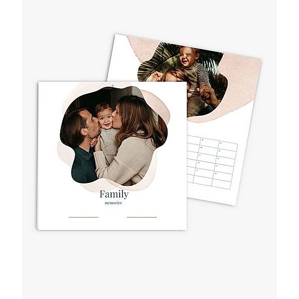 Terminkalender 2024 gestalten mit eigenen Fotos (30 x 30 cm) im Design Family Memories