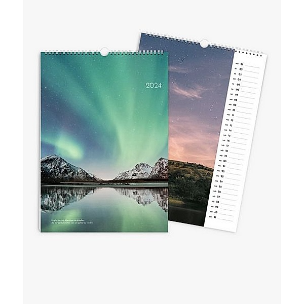 Terminkalender 2024 gestalten mit eigenen Fotos (A3 hoch) im Design Landscapes