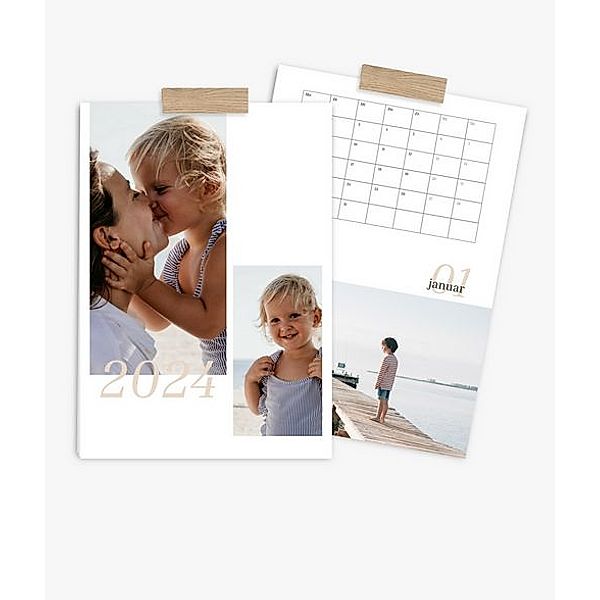Terminkalender 2024 gestalten mit eigenen Fotos (A3 hoch) im Design Beach Time