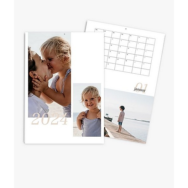 Terminkalender 2024 gestalten mit eigenen Fotos (A3 hoch) im Design Beach Time