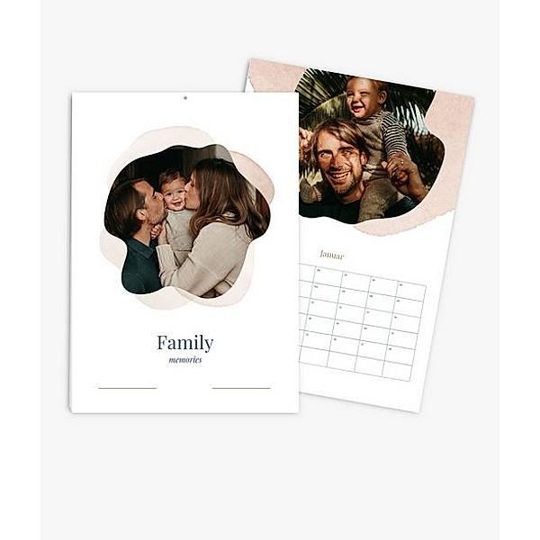 Terminkalender 2024 gestalten mit eigenen Fotos (A3 hoch) im Design Family Memories