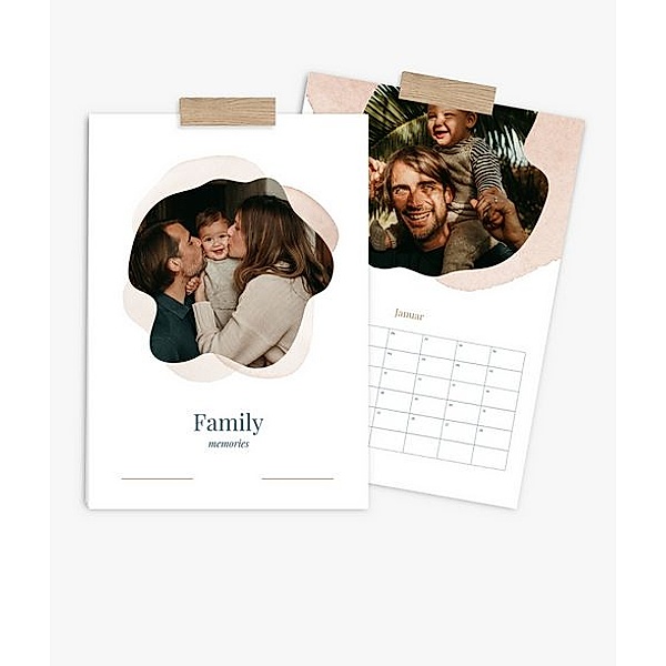 Terminkalender 2024 gestalten mit eigenen Fotos (A3 hoch) im Design Family Memories