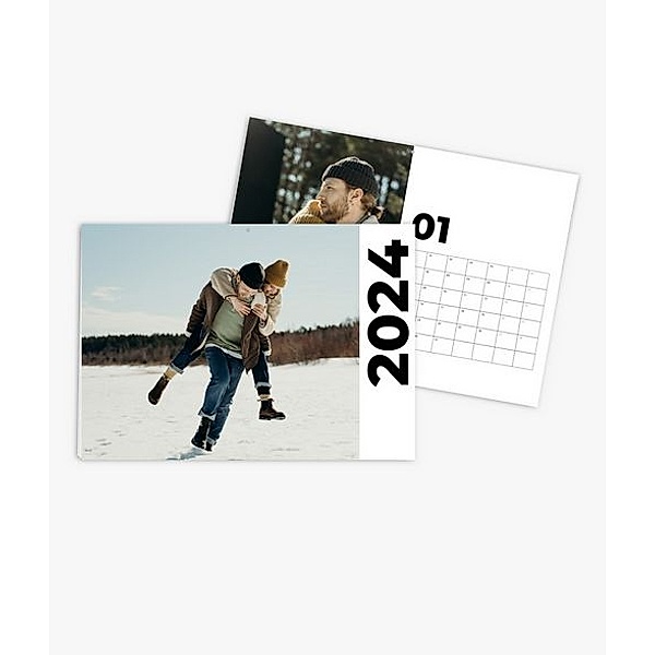 Terminkalender 2024 gestalten mit eigenen Fotos (A3 quer) im Design Road Trip