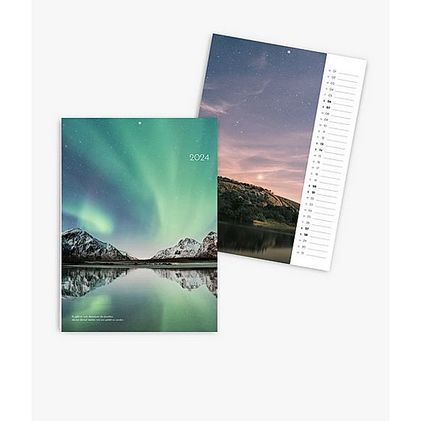 Terminkalender 2024 gestalten mit eigenen Fotos (A4 hoch) im Design Landscapes