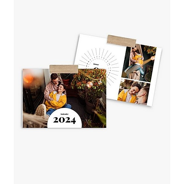 Terminkalender 2024 gestalten mit eigenen Fotos (A4 quer) im Design Zeit zu zweit