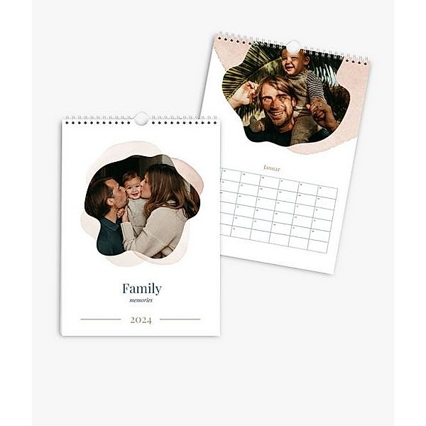 Terminkalender 2024 gestalten mit eigenen Fotos (A4 hoch) im Design Family Memories